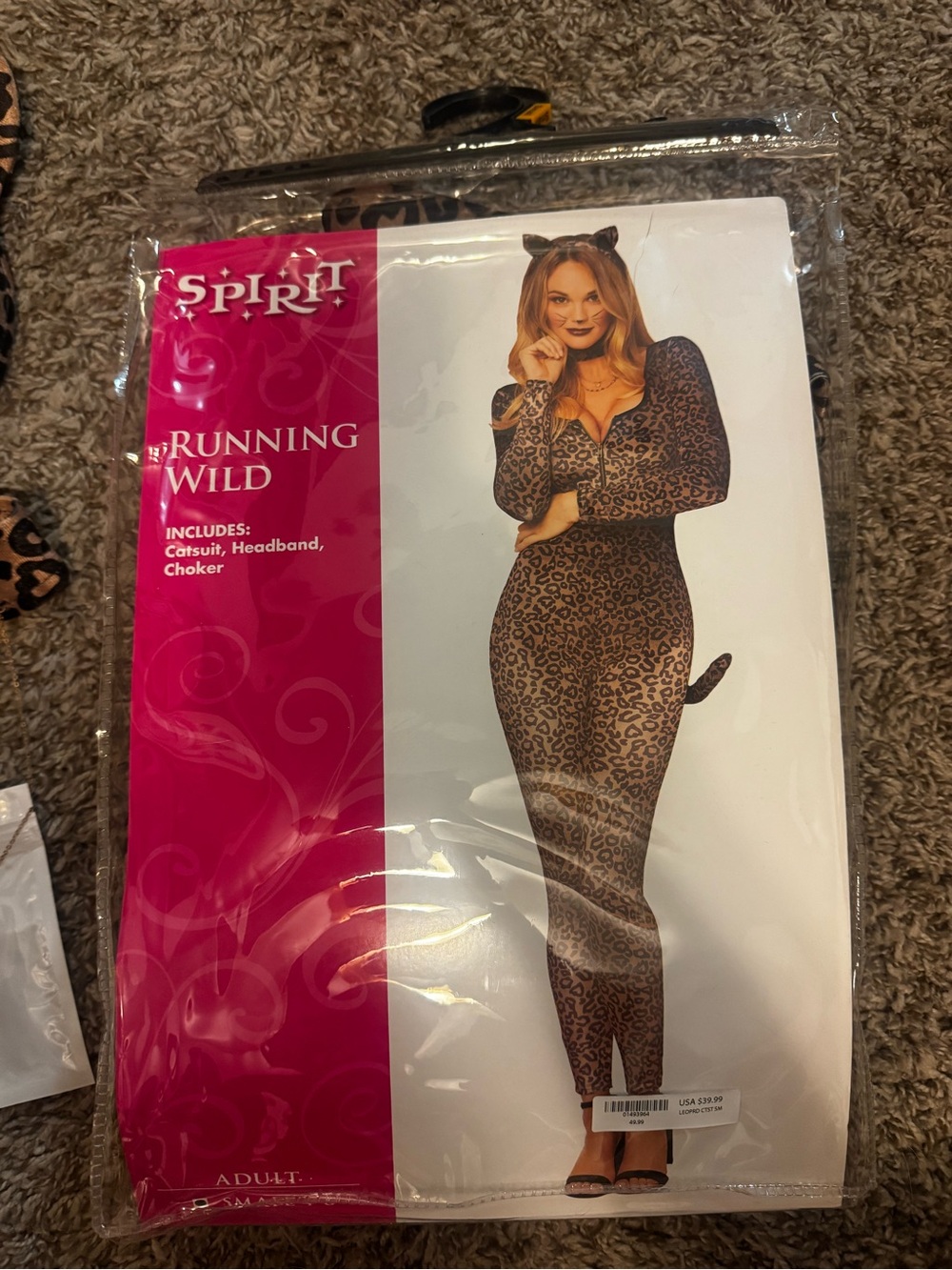 Spirit Leopard Print Catsuit in Brown and Black